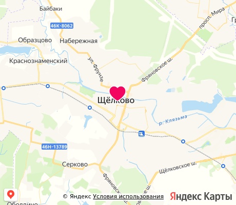 На карте