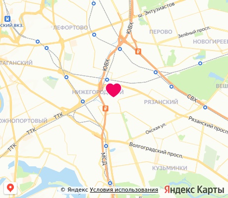 На карте