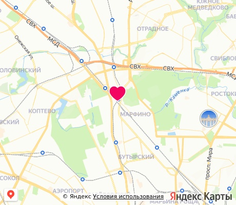 На карте