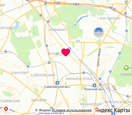 На карте