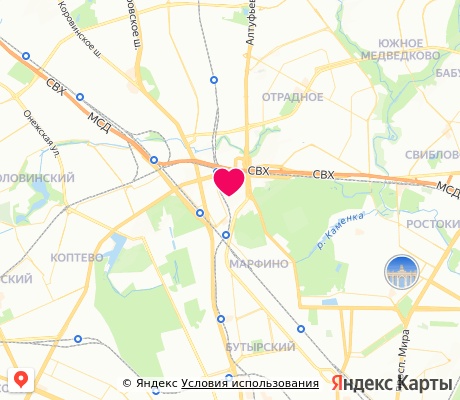 На карте