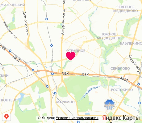 На карте