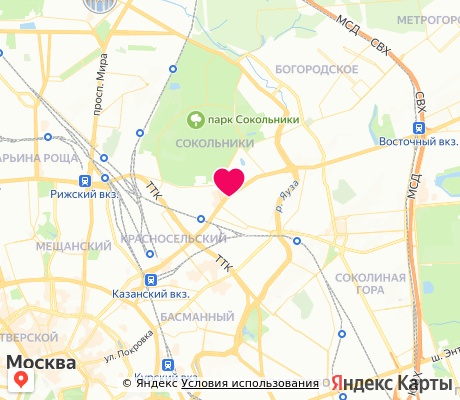 На карте
