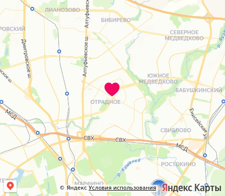 На карте