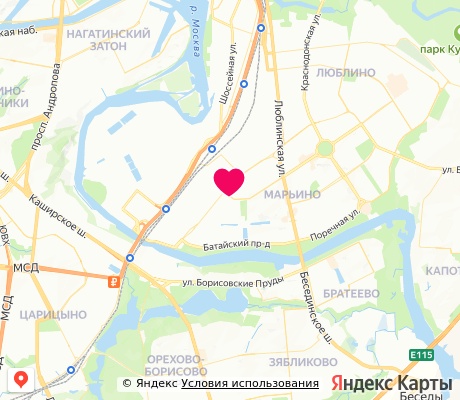 На карте