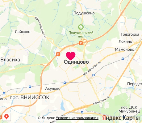 На карте