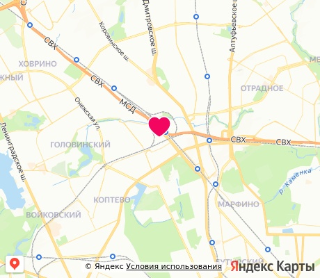 На карте