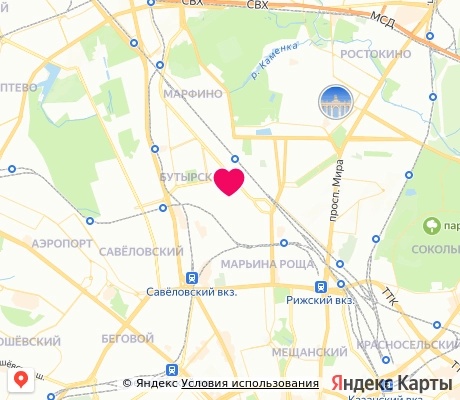 На карте