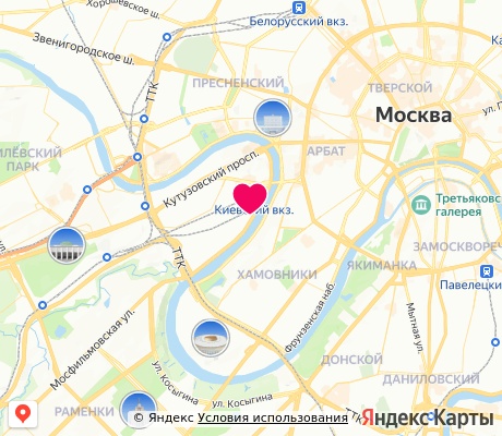 На карте