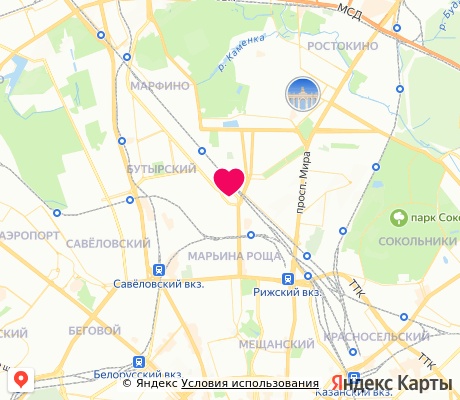 На карте
