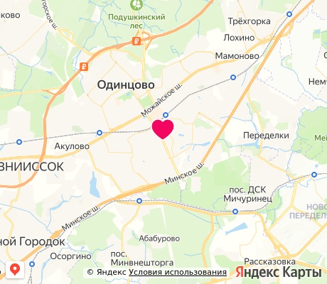 На карте