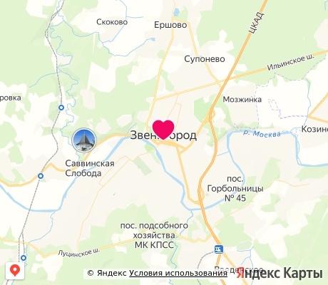 На карте