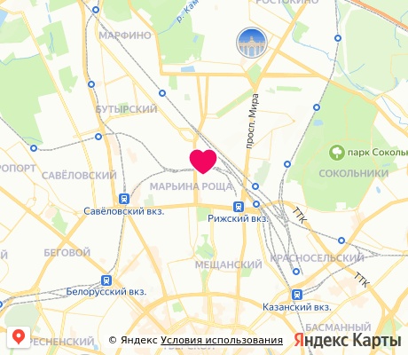 На карте