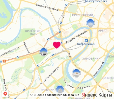 На карте