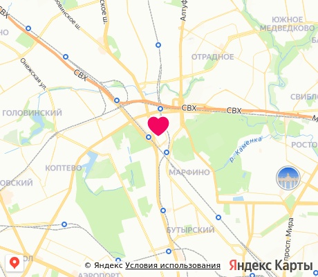 На карте