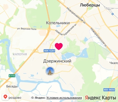 На карте