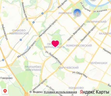 На карте