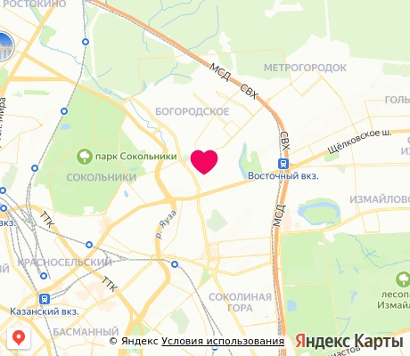 На карте