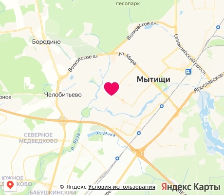На карте