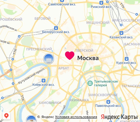 На карте