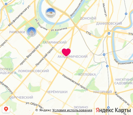 На карте