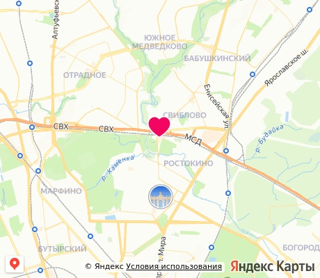 На карте