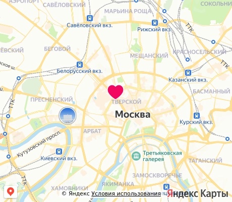 На карте