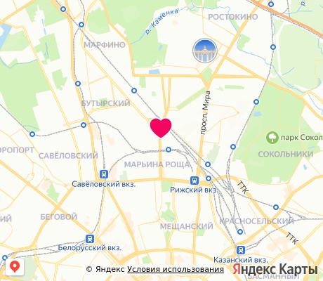 На карте