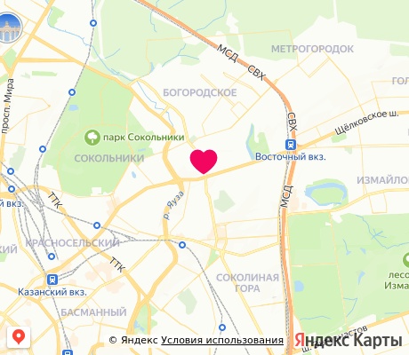 На карте