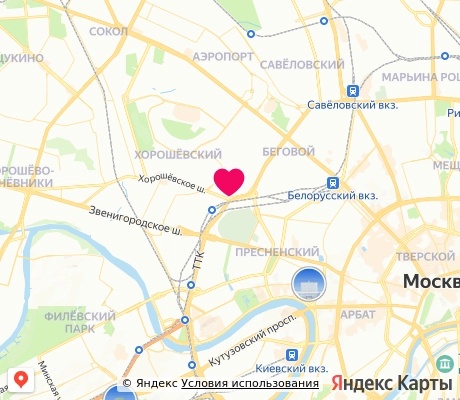 На карте