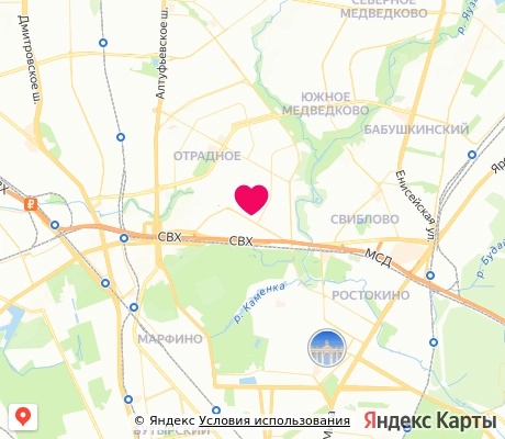 На карте