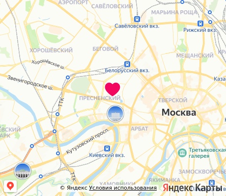 На карте