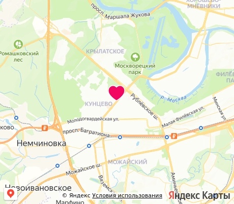 На карте