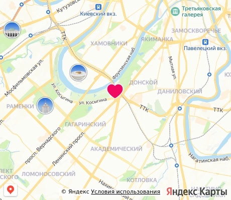 На карте