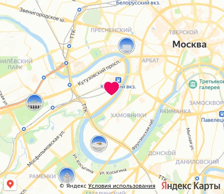 На карте