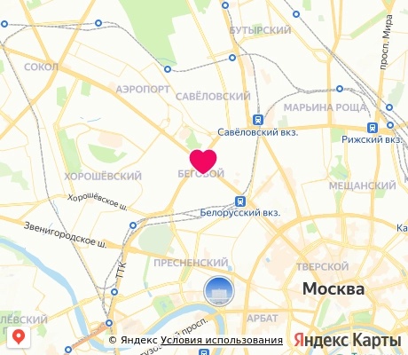 На карте
