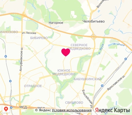 На карте