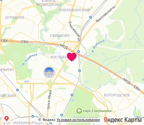 На карте