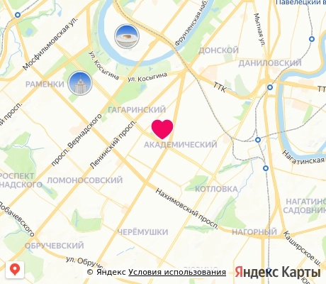 На карте