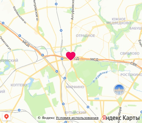 На карте