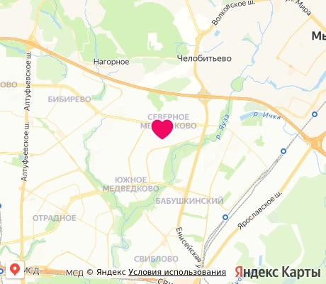 На карте
