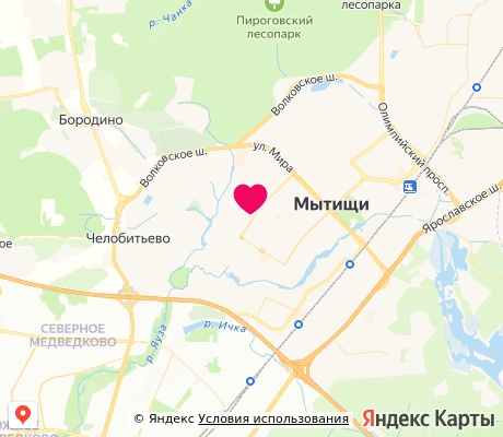 На карте