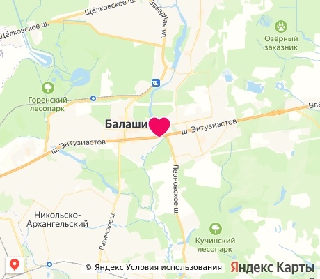 На карте
