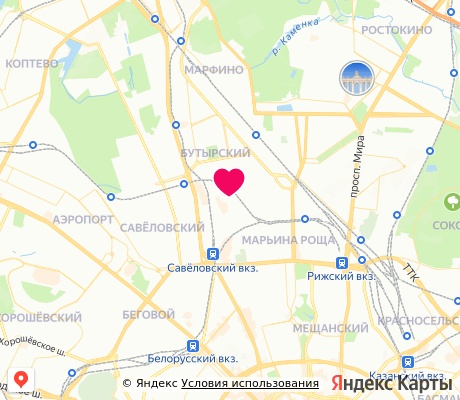 На карте