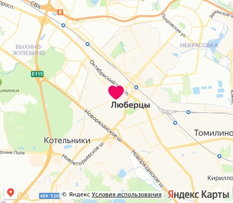 На карте