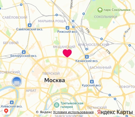 На карте