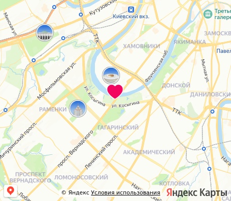 На карте