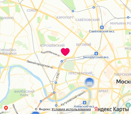 На карте