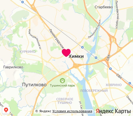 На карте