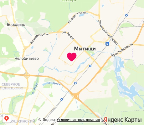 На карте